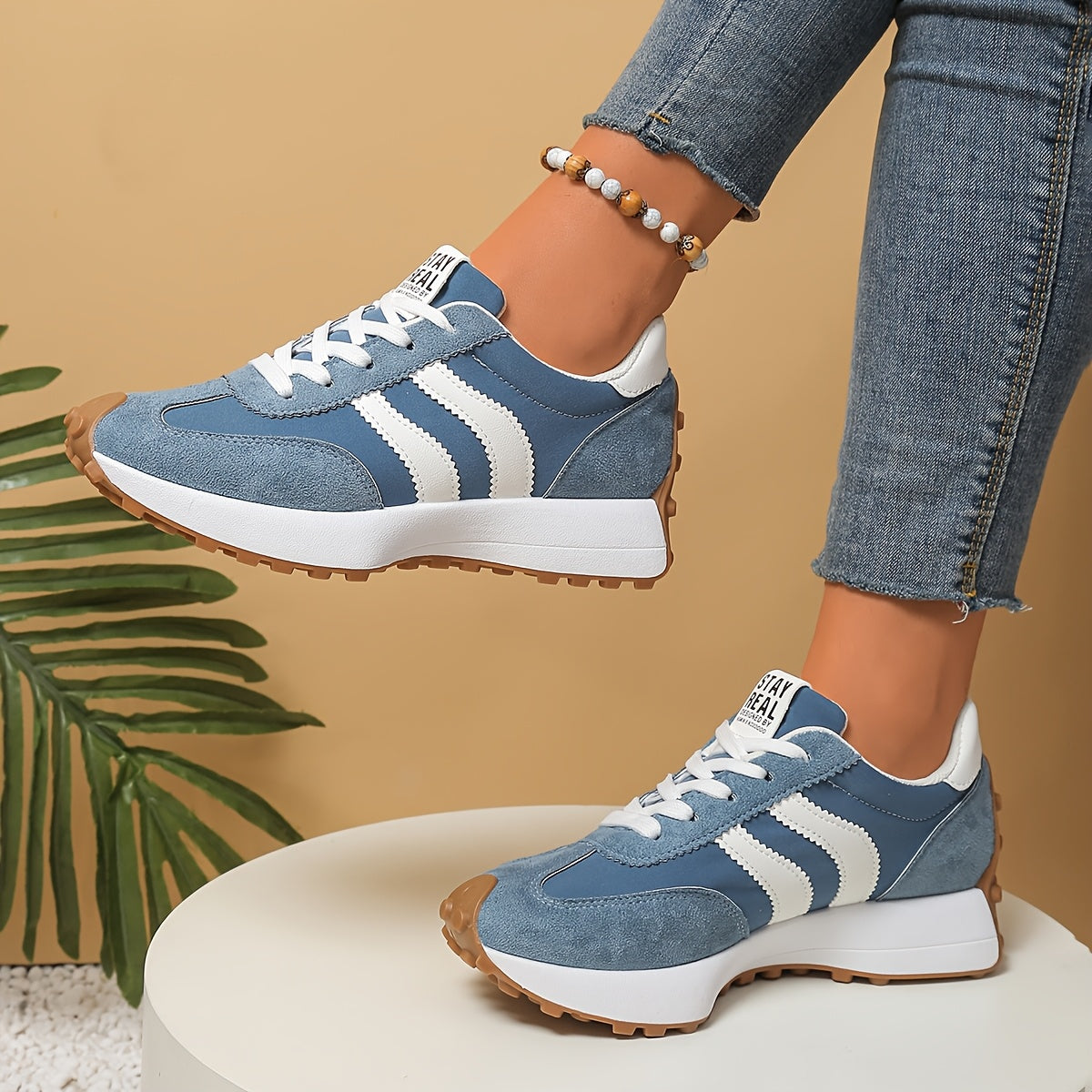 Stay Real - Tenis Ortopédico Femenino Cómodo y Antideslizante