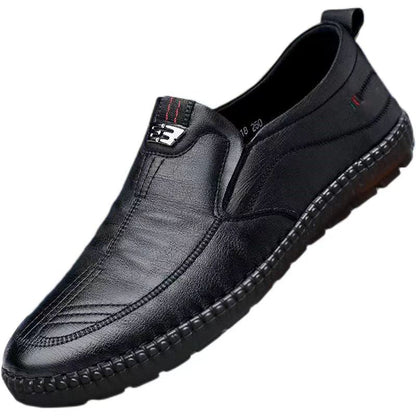 Zapatos casuales de cuero genuino para hombres