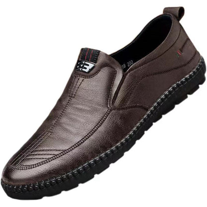 Zapatos casuales de cuero genuino para hombres