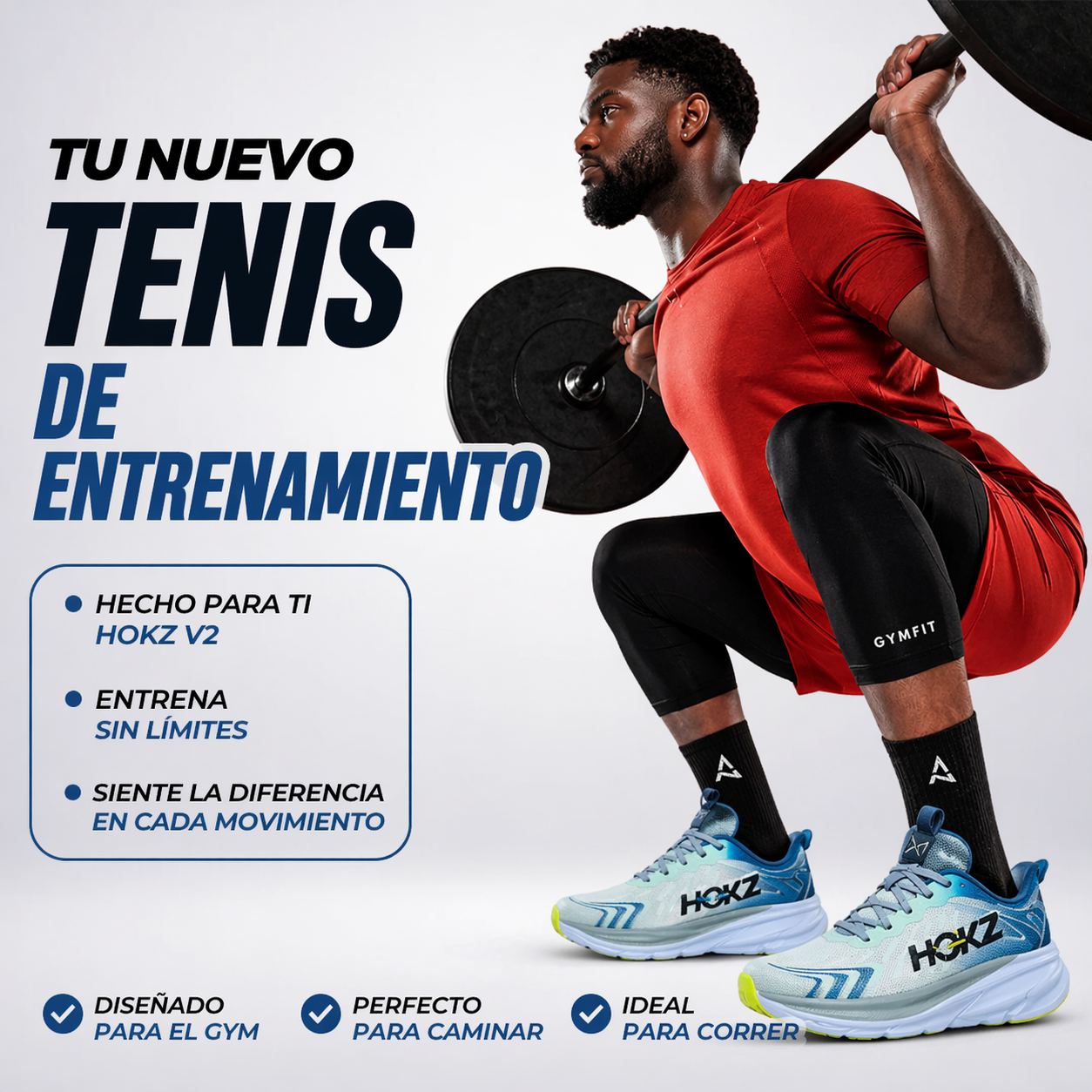 Tenis Unisex Deportivo Hokz V2 – Máxima Comodidad y Alto Desempeño